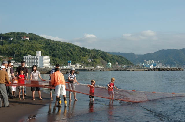 観光地引網体験５