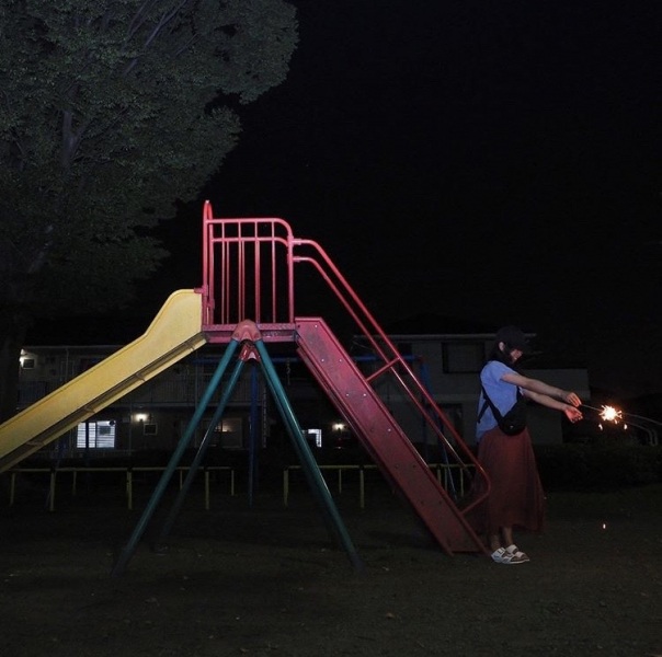 夜の公園がまた味があっていい!!